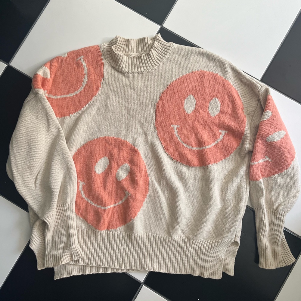 By Together Smiley face sweater